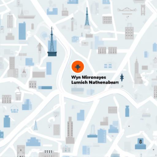 Carte montrant l'emplacement de Lumière Numérique à Lyon.