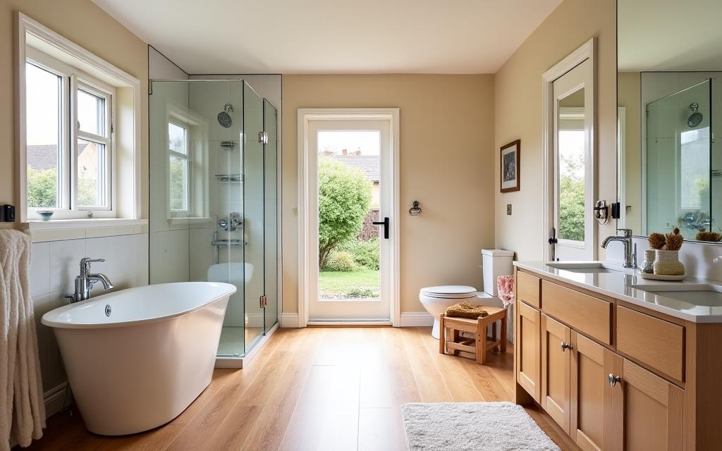 Spacious family bathroom renovation in Brighton